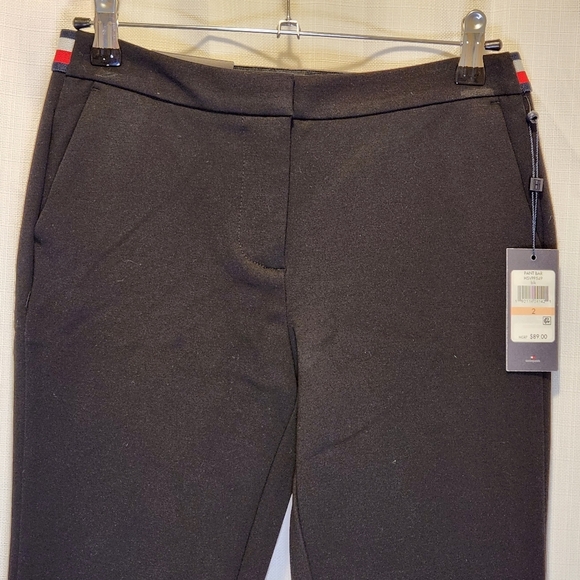 NWT Tommy Hilfiger Hanover Skinny Black Ponte Ankle Length Pants Size 2 - Picture 6 of 8